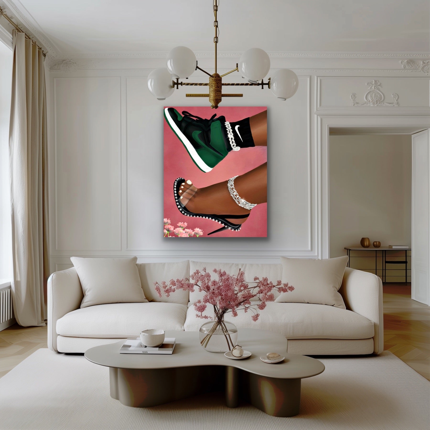 She Can Do Both Canvas - Aaronya Paints