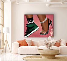 Load image into Gallery viewer, She Can Do Both Canvas - Aaronya Paints
