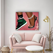 Load image into Gallery viewer, She Can Do Both Canvas - Aaronya Paints
