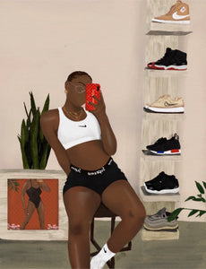 Sneaker Head digital download - Aaronya Paints