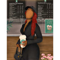 STARBUCKS RUN ‘BRIA’ CANVAS - Aaronya Paints