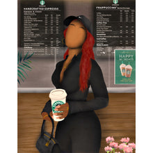 Load image into Gallery viewer, STARBUCKS RUN ‘BRIA’ CANVAS - Aaronya Paints

