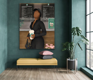 STARBUCKS RUN Canvas - Aaronya Paints