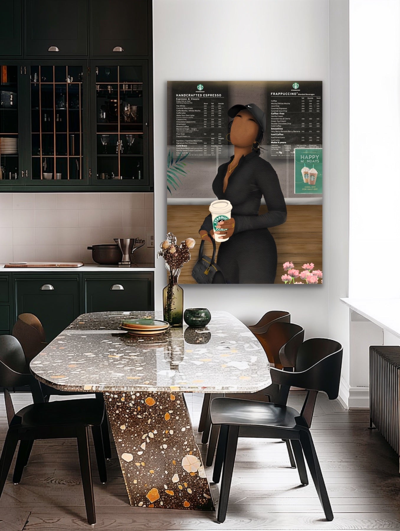 STARBUCKS RUN Canvas - Aaronya Paints