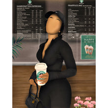 Load image into Gallery viewer, STARBUCKS RUN ‘DAISY’ CANVAS - Aaronya Paints
