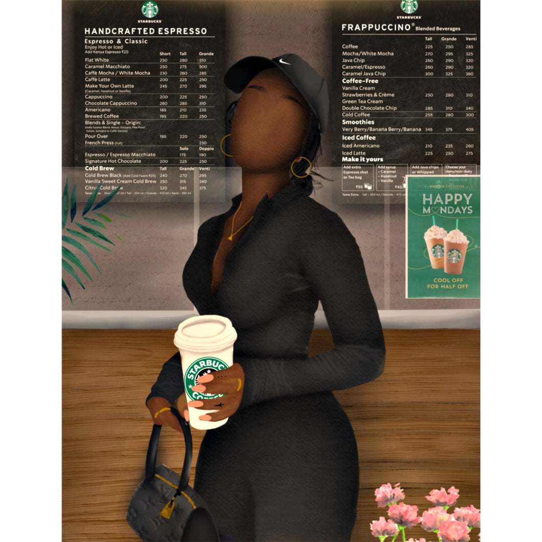 STARBUCKS RUN ‘JASMINE’ CANVAS - Aaronya Paints