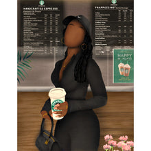 Load image into Gallery viewer, STARBUCKS RUN ‘TRISH’ CANVAS - Aaronya Paints
