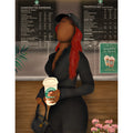 STARBUCKS RUN ‘VANESSA’ CANVAS - Aaronya Paints
