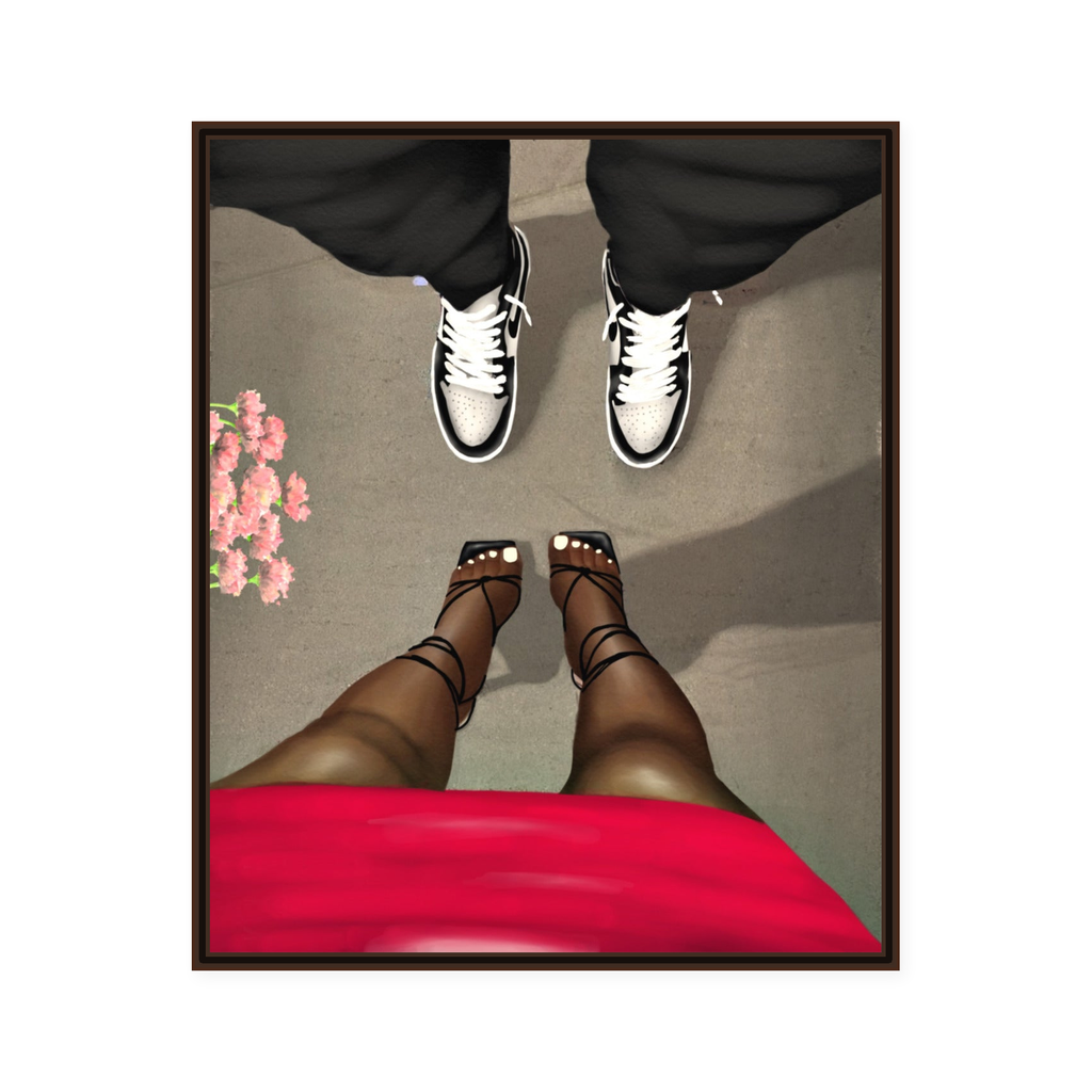 STEPPING OUT framed wall art