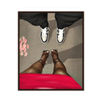 STEPPING OUT framed wall art