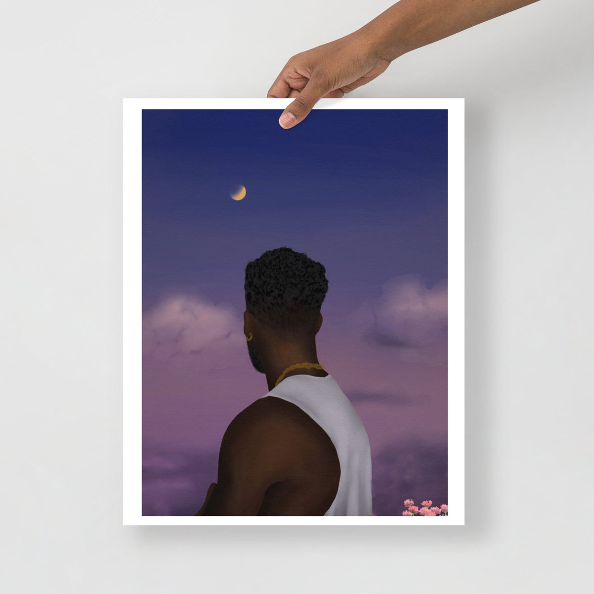 Thinking About Her Poster - Aaronya Paints