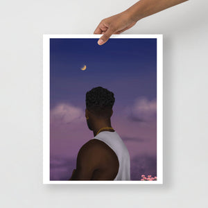 Thinking About Her Poster - Aaronya Paints