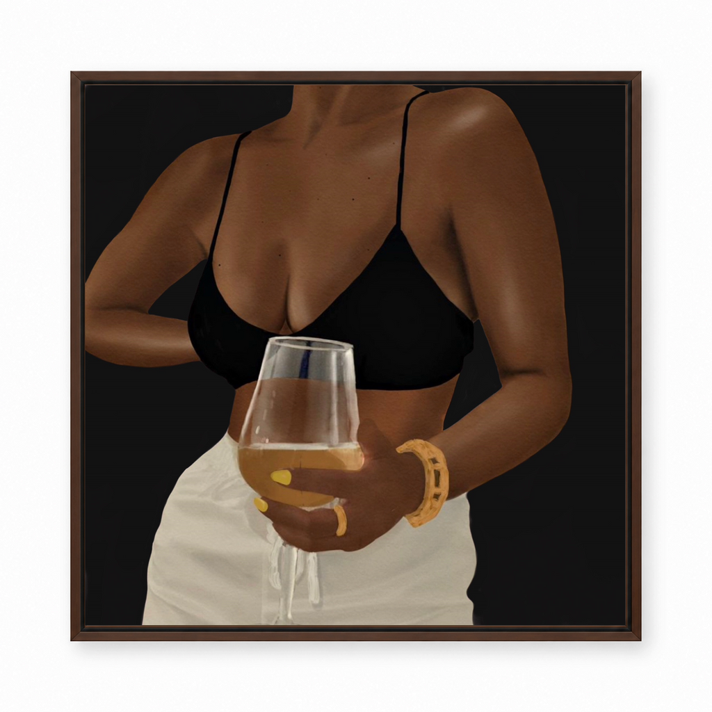 Unwine Chocolate Black framed display