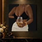 Unwine Chocolate Black canvas luxury close-up mockup