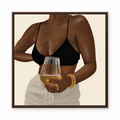 Unwine Chocolate Cream framed display