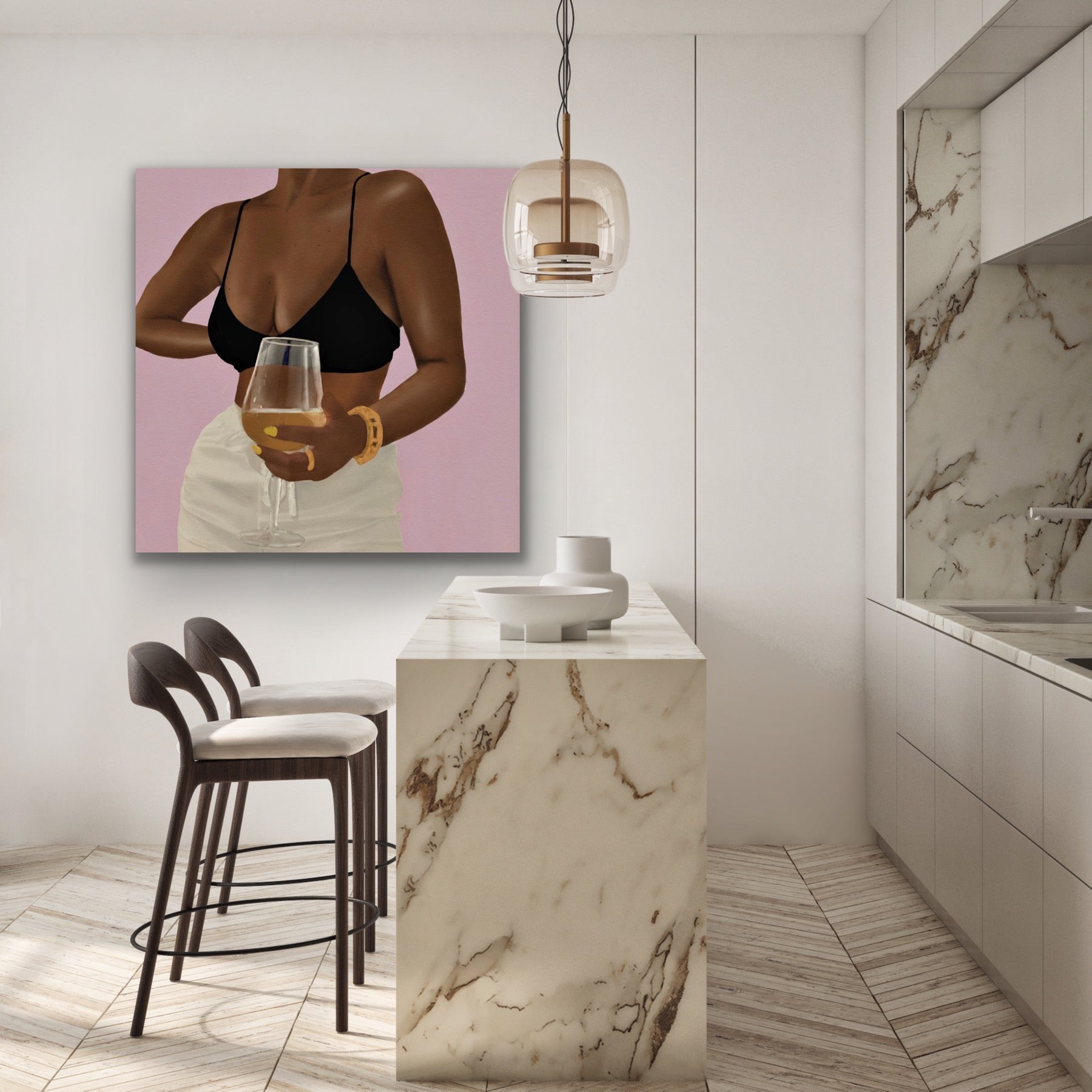 Unwine CHOCOLATE EDITION Canvas - Aaronya Paints