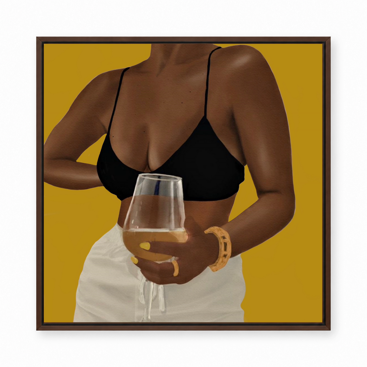 Unwine Chocolate Gold framed display