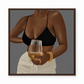 Unwine Chocolate Gray framed display