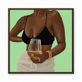 Unwine Chocolate Green framed display