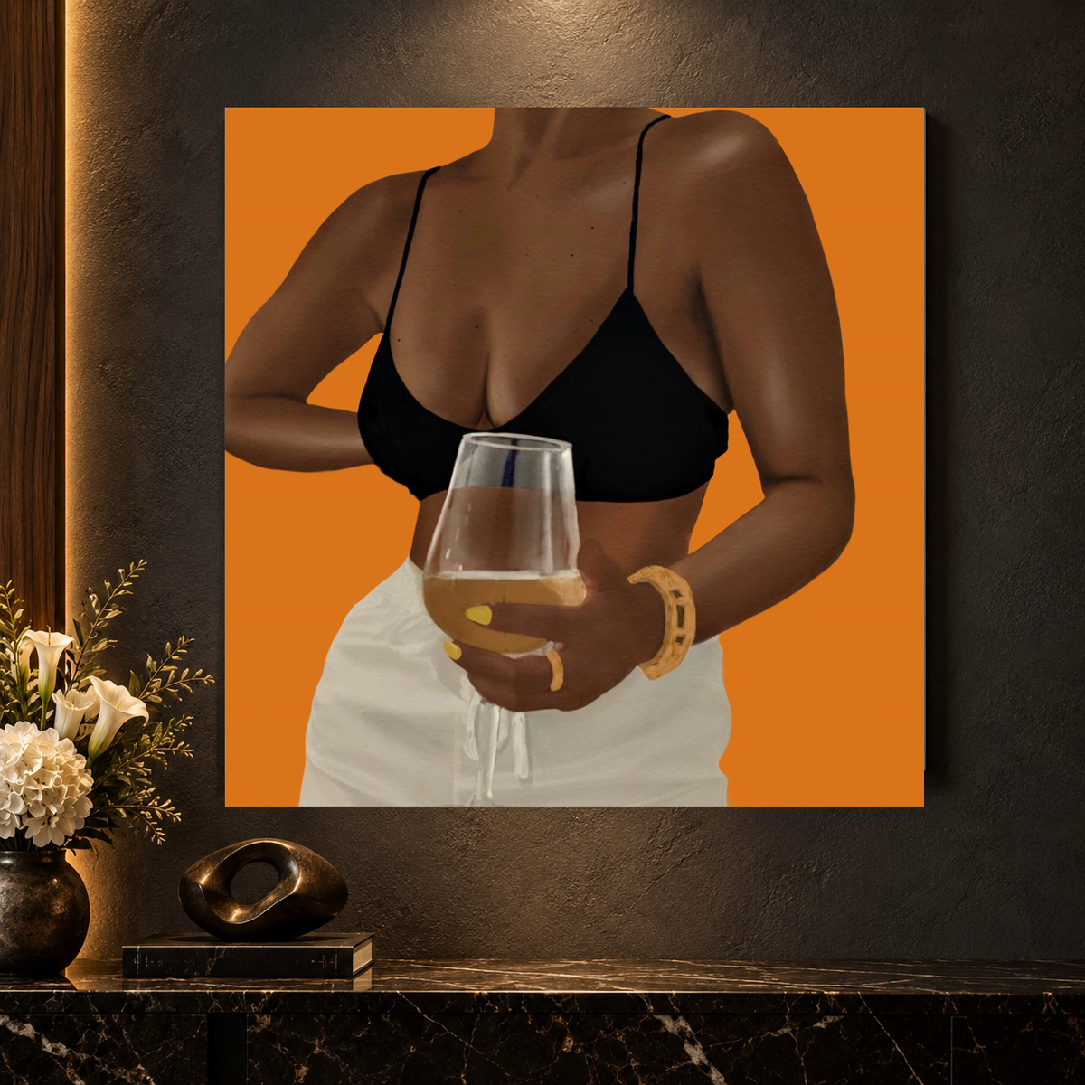 Unwine Chocolate Orange canvas luxury close-up mockup