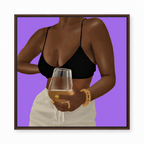 Unwine Chocolate Purple framed display