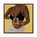 Unwine Chocolate Yellow framed display