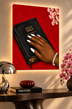 Woman of Faith frameless canvas close-up
