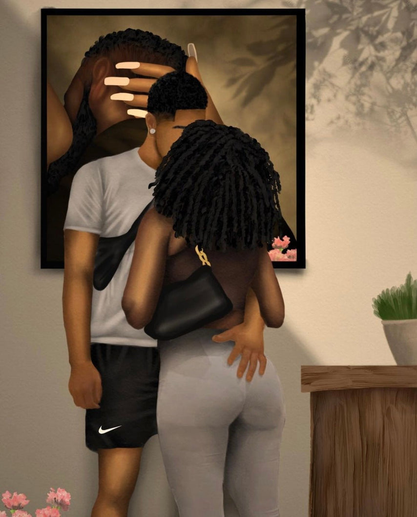 YOU KNOW YOU MY BABY RIGHT? digital download - Aaronya Paints