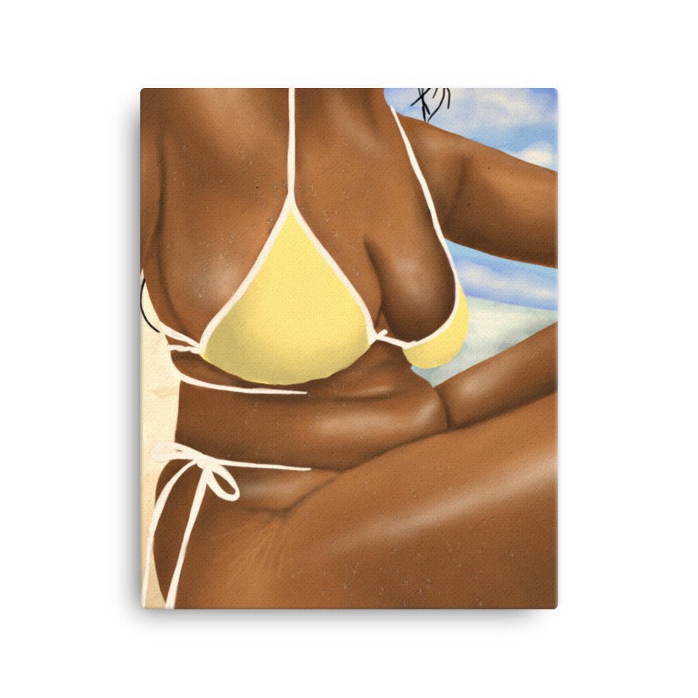 BEACH GIRL Canvas - Aaronya Paints