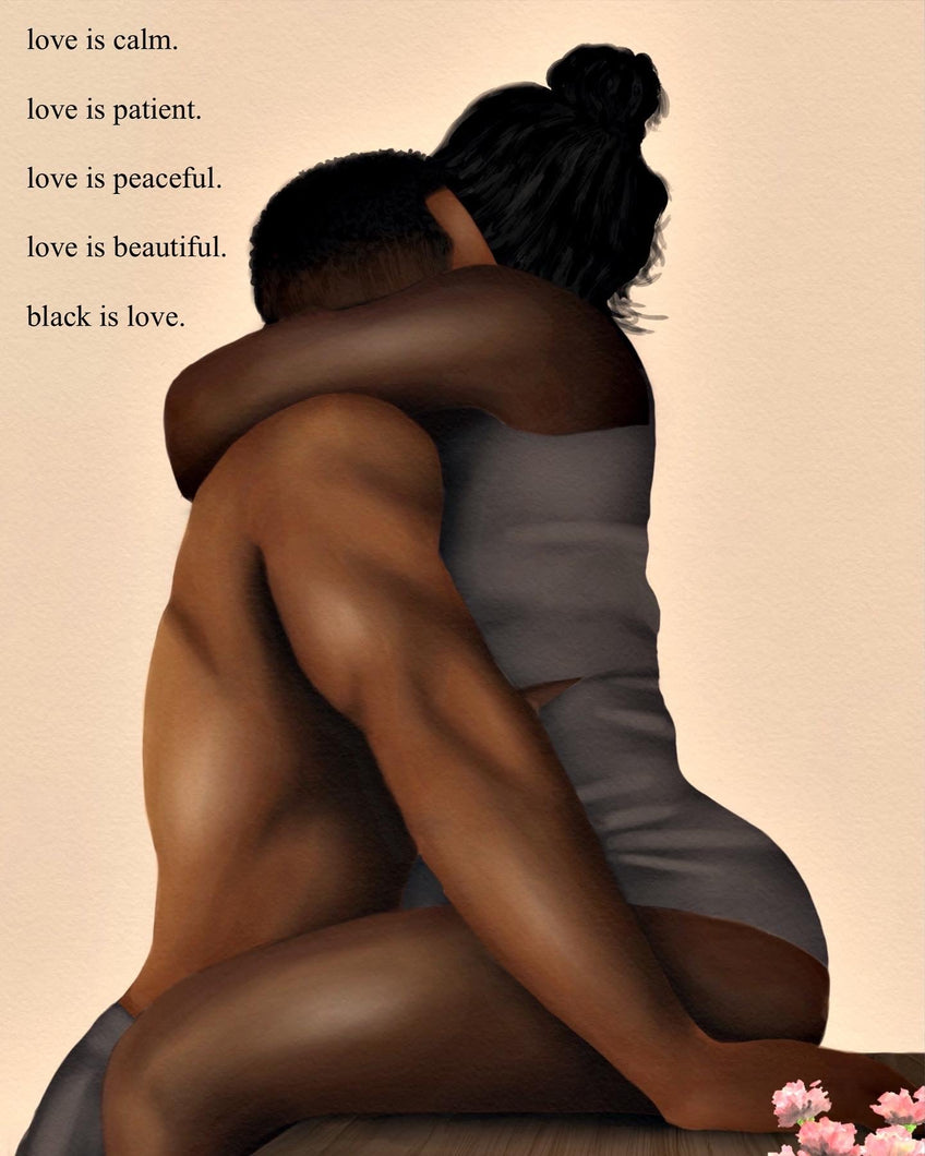 BLACK IS LOVE Digital Download - Aaronya Paints