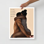 BLACK IS LOVE Poster - Aaronya Paints