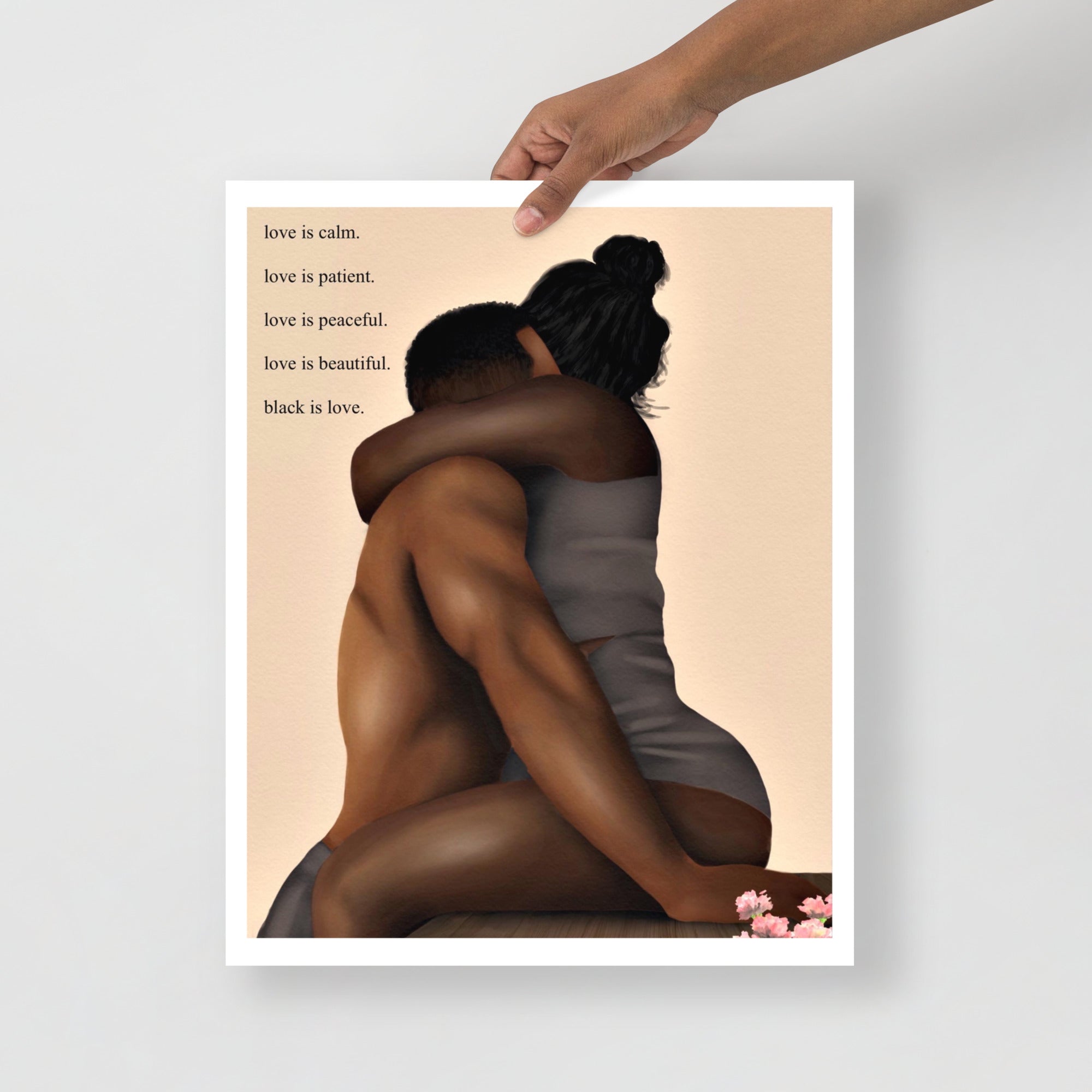 BLACK IS LOVE Poster - Aaronya Paints
