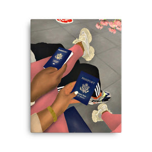 CATCHING FLIGHTS Canvas - Aaronya Paints