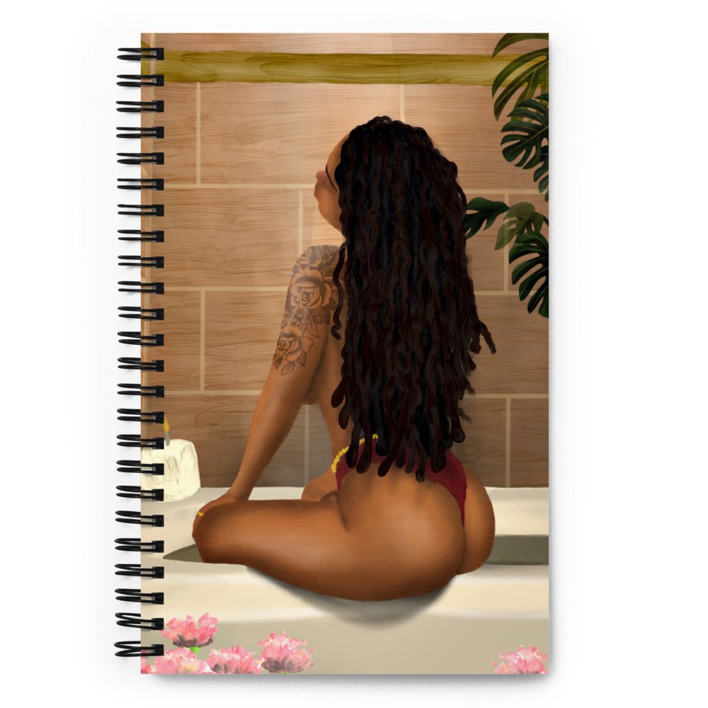 Dedicated To Locs Spiral notebook - Aaronya Paints