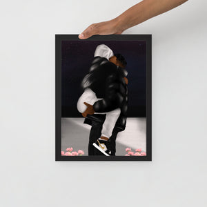 THROUGH THICK AND THIN Framed poster