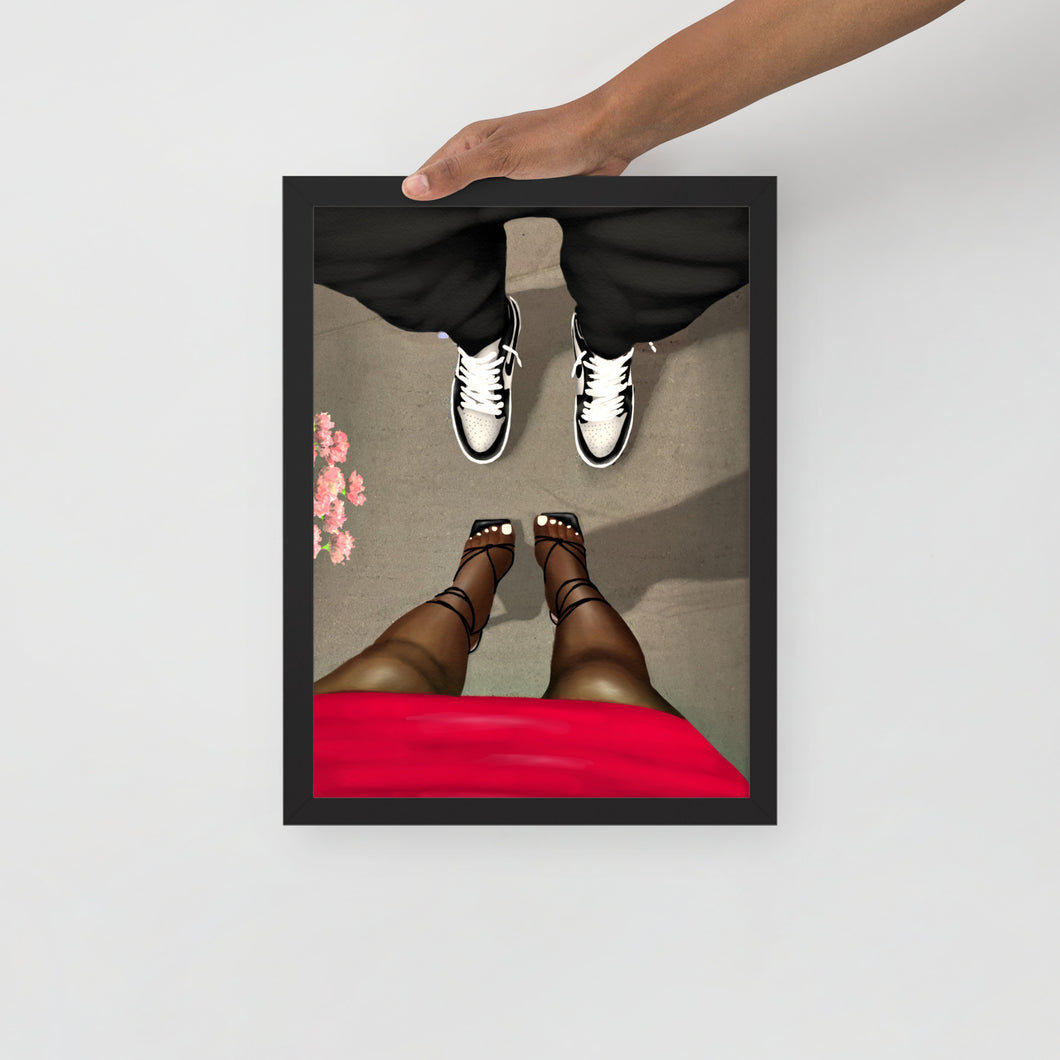 STEPPING OUT Framed poster