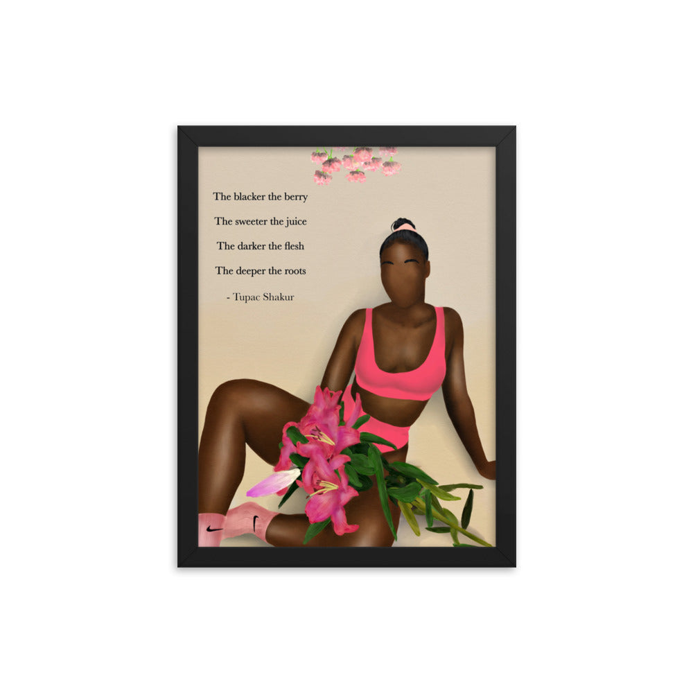 Beauty and Poetry Framed poster