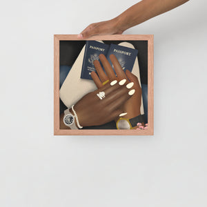 LAY OVER Framed poster