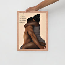 Load image into Gallery viewer, BLACK IS LOVE Framed poster
