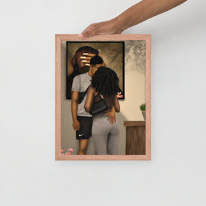 YOU KNOW YOU MY BABY RIGHT? Framed poster