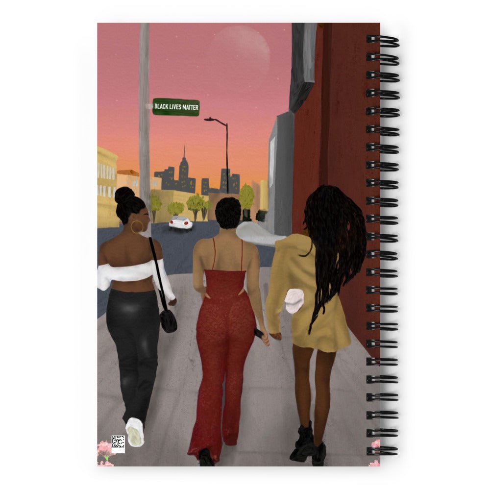 Girls Night Spiral notebook - Aaronya Paints