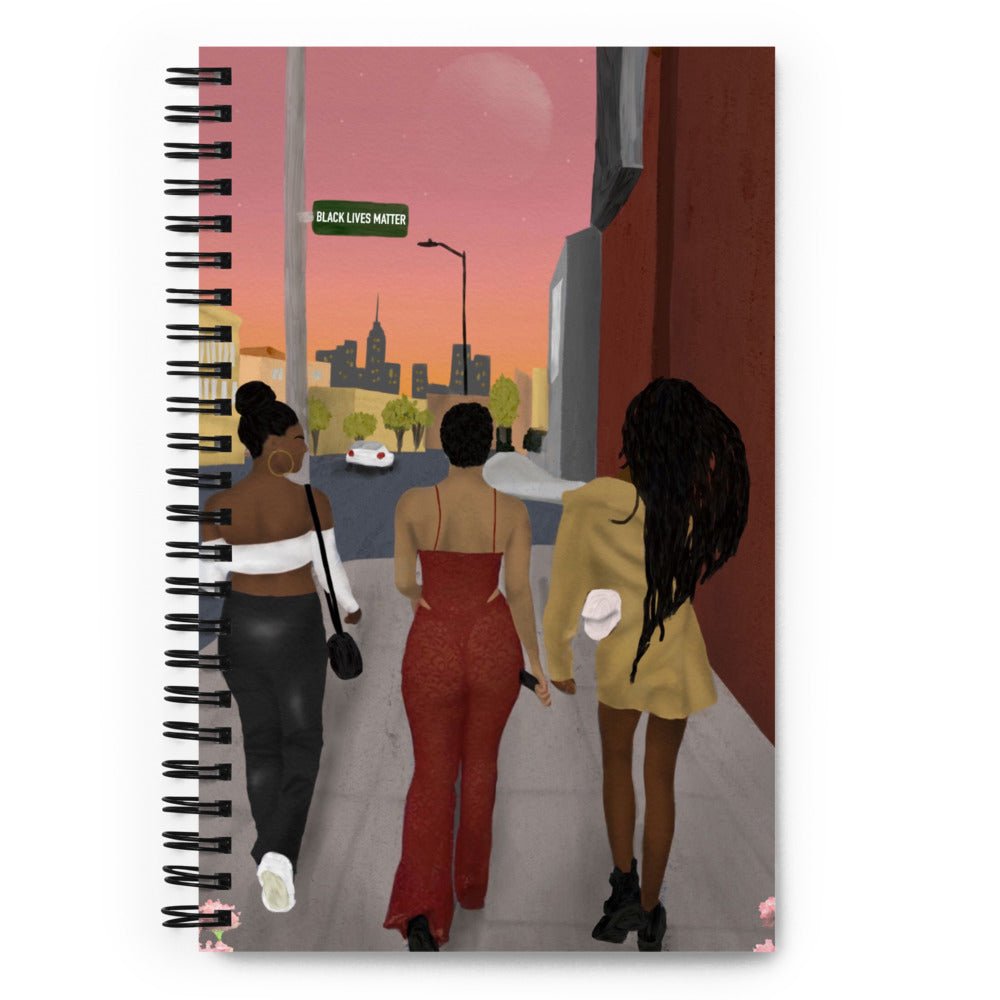 Girls Night Spiral notebook - Aaronya Paints