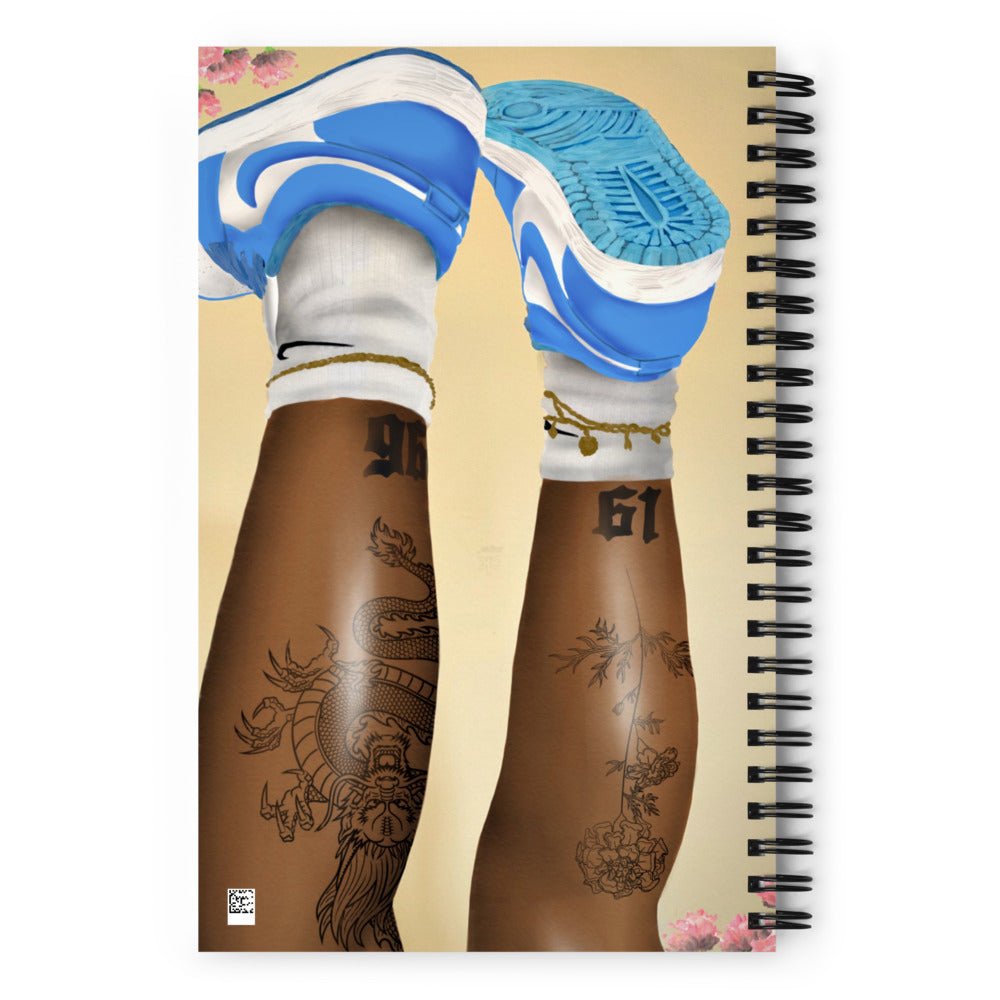 Jays and Tattoos Spiral notebook - Aaronya Paints