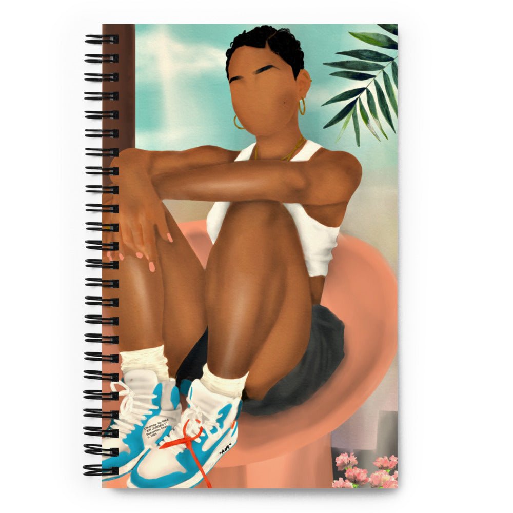 Laid Back Spiral notebook - Aaronya Paints