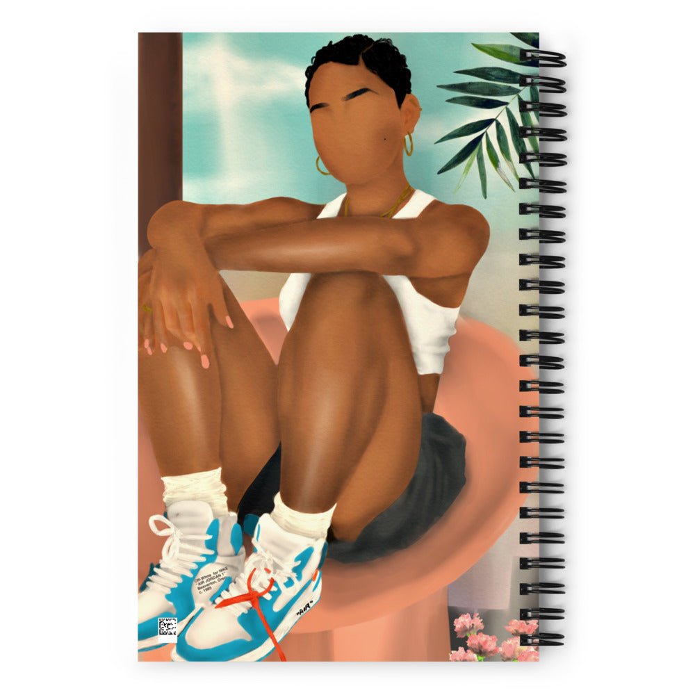 Laid Back Spiral notebook - Aaronya Paints