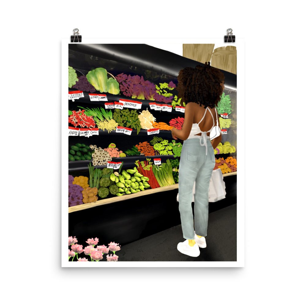 MARKET RUN Poster - Aaronya Paints