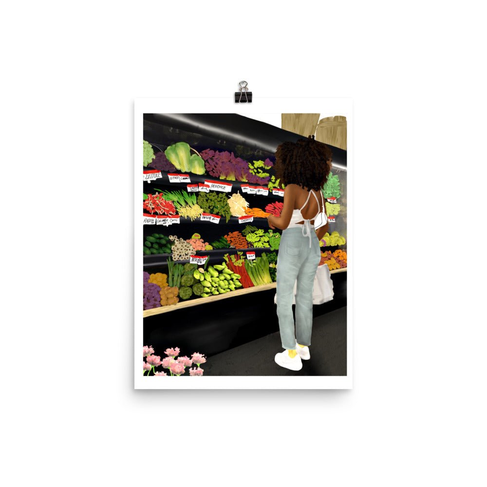 MARKET RUN Poster - Aaronya Paints
