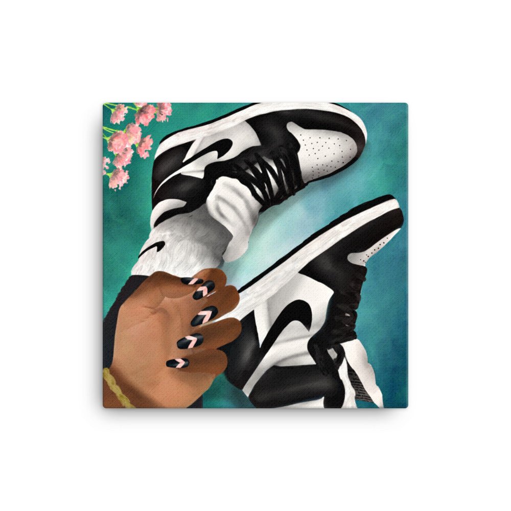 Minding MyJays Canvas - Aaronya Paints