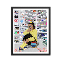 Load image into Gallery viewer, HYPEBEAST Framed poster “Inspired by @sallyssneakers”
