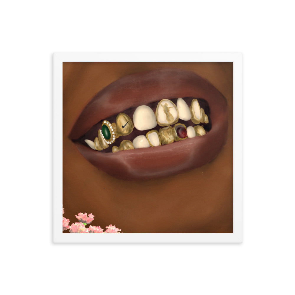 LIPS Framed poster
